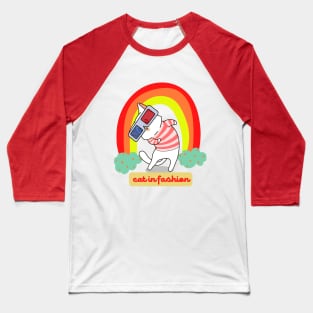 cat in fashion Baseball T-Shirt
